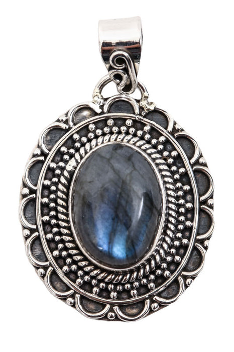 Pendentif argent labradorite