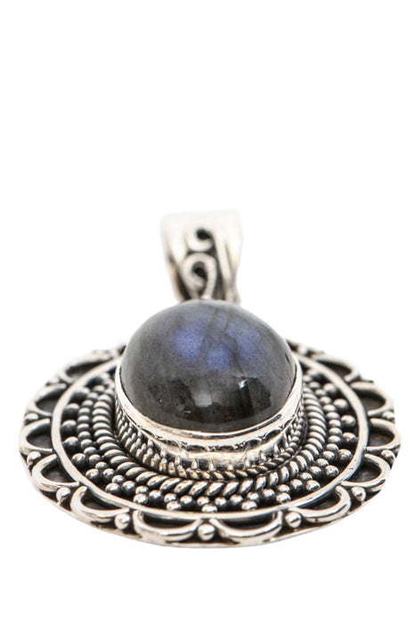 Pendentif argent labradorite