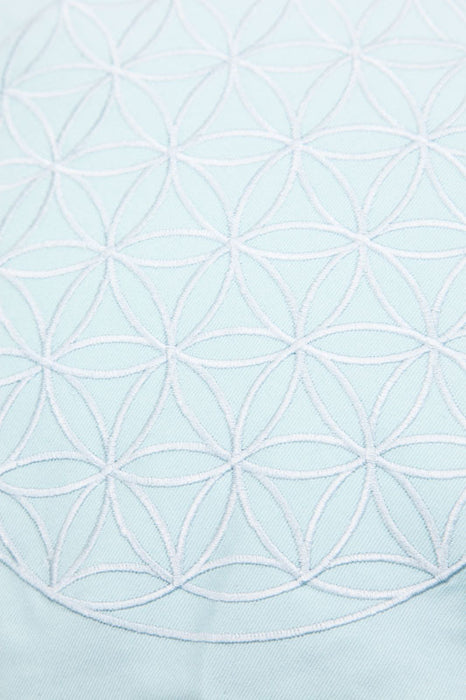 Meditationskissen Lebensblume mint 30 x 30 x 15 cm