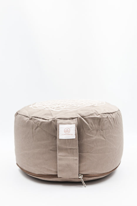 Meditation Cushion Life Flower taupe 30x30x15cm