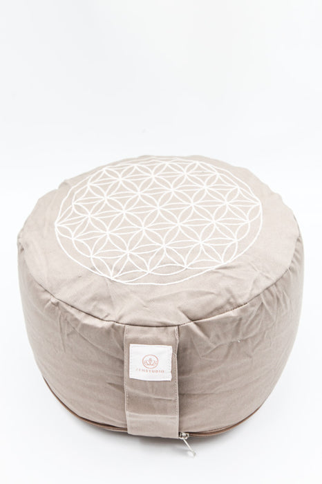 Meditation Cushion Life Flower taupe 30x30x15cm