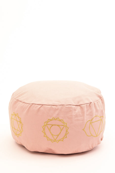 Meditation cushion 7 Chakra old pink 30 x 30 x 15 cm