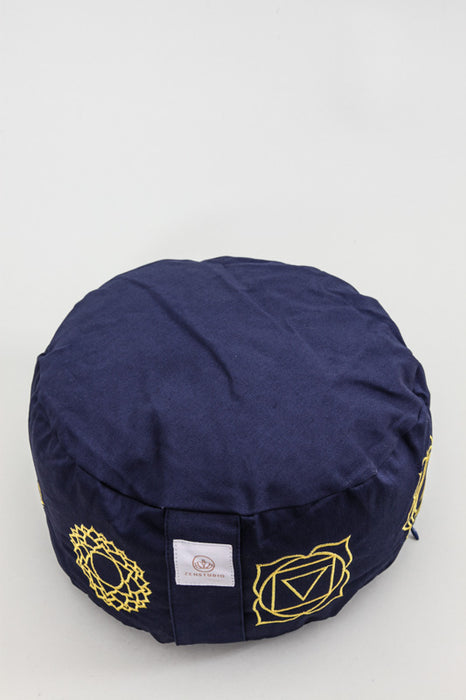 Meditation cushion 7Chakra dark blue 30 x 30 x 15 cm