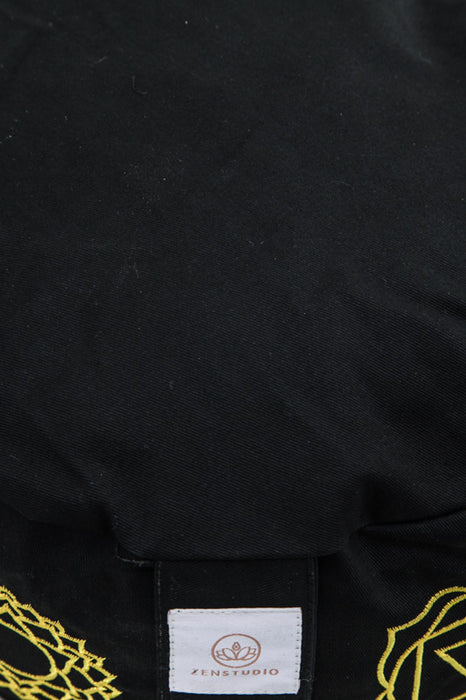 Meditation cushion 7Chakra black 30 x 30 x 15 cm