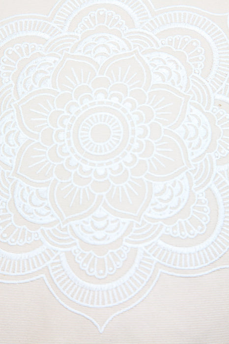 Mandala meditation cushion beige 30 x 30 x 15 cm