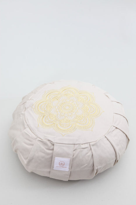 Meditation cushion Mandala beige/gold 30 x 30 x 15 cm