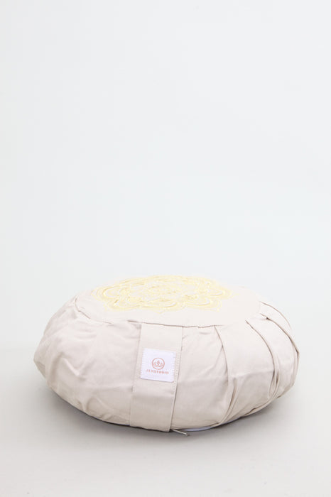 Meditation cushion Mandala beige/gold 30 x 30 x 15 cm