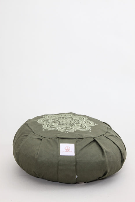 Meditation cushion mandala khaki 30 x 30 x 15 cm