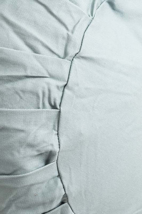 Meditation cushion rounded sides sage 30x30x15cm