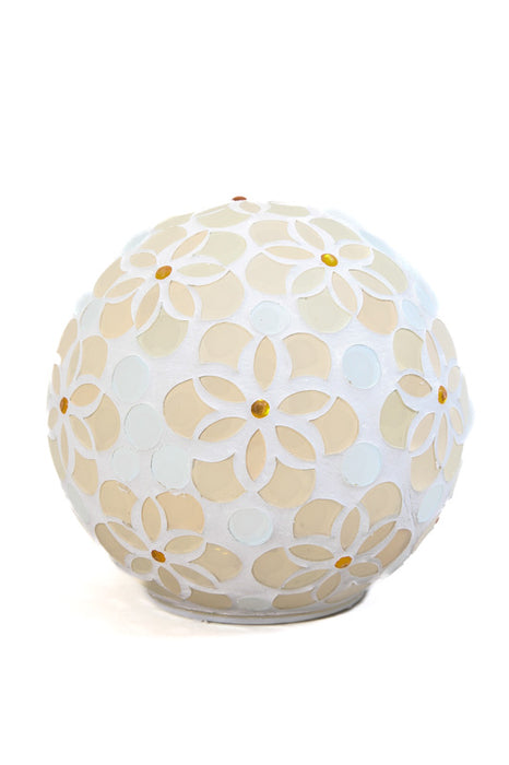 LED lamp round white/cream 15x15 cm