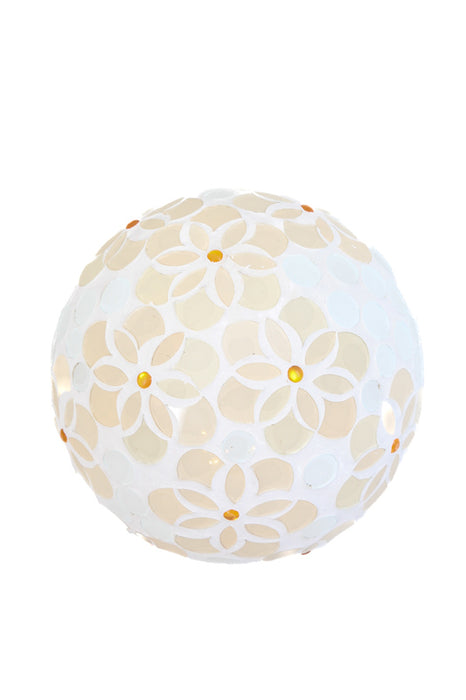 LED lamp round white/cream 15x15 cm