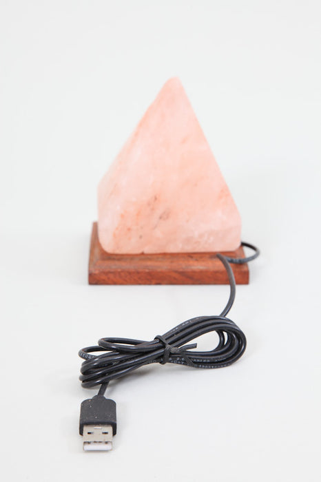 Salzsteinlampe Pyramide USB