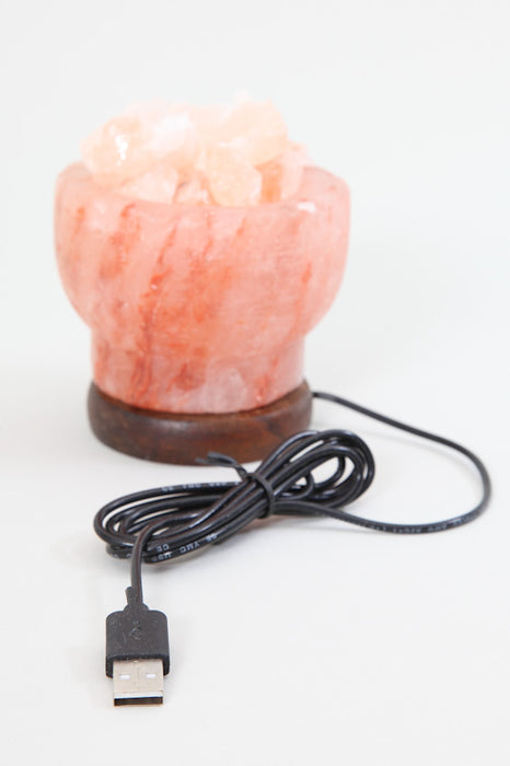 Salt Stone Lamp Bowl USB