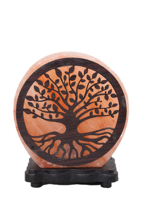 Salt stone lamp tree of life 3D