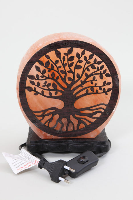 Salt stone lamp tree of life 3D