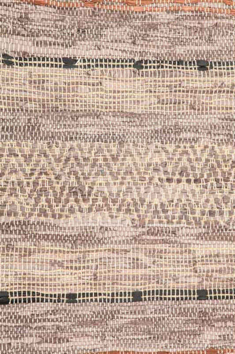 Carpet leather/jute multicolor 60x90 cm