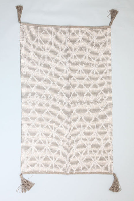 Rug jute/cotton natural 90x150 cm