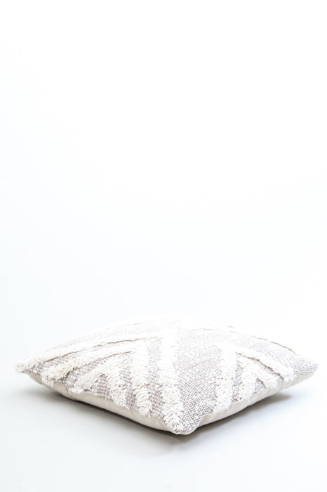 Decorative cushion cotton natural patterned 40x40 cm