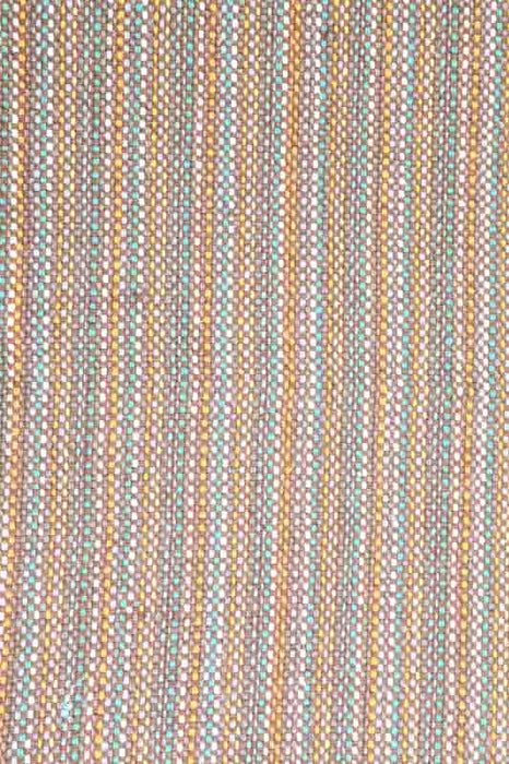 Carpet cotton brown/multicolor/yellow/green 45 x 85 cm