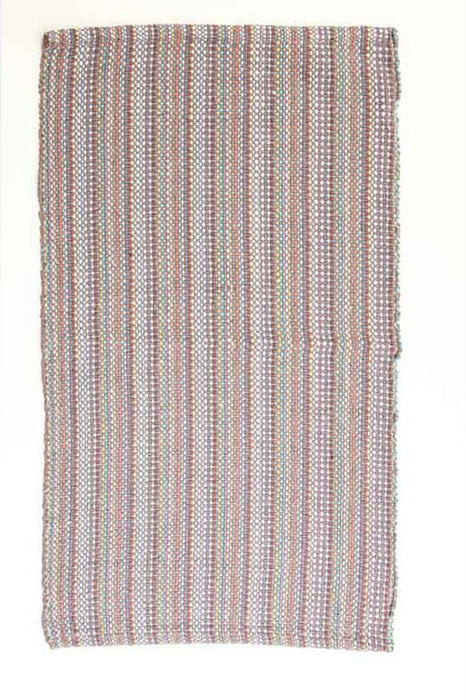 Carpet cotton grey/multicolor 45 x 85 cm