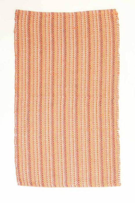 Carpet cotton orange/multicolor 45 x 85 cm