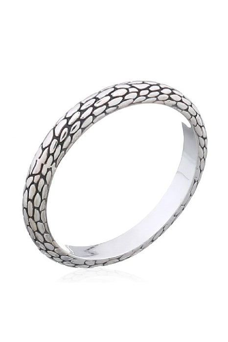 Bague en argent décorée