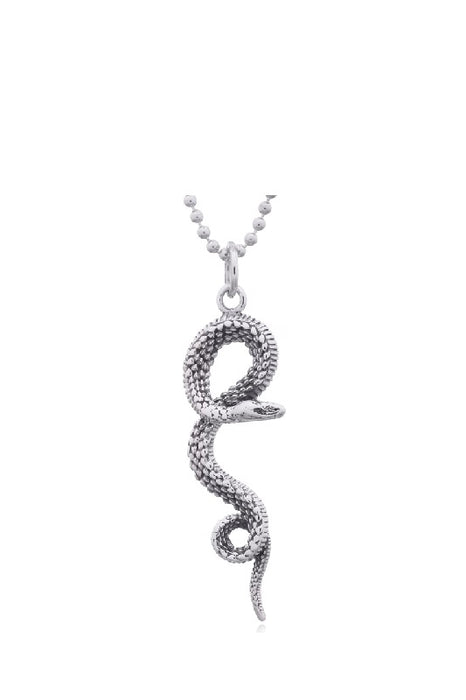 Pendentif serpent en argent