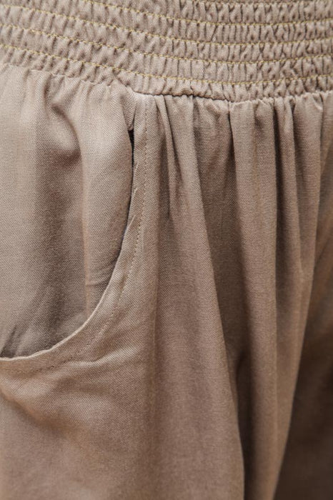 Trousers viscose sand