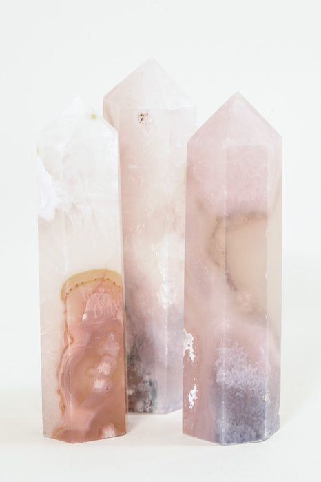 Gemstone Point Flower Agate