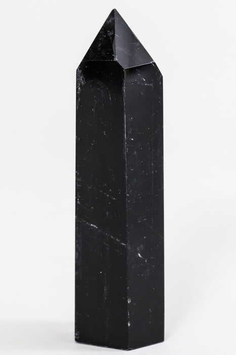 Gemstone point black obsidian