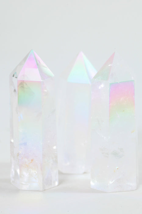 Gemstone Point Aura Crystal Quartz