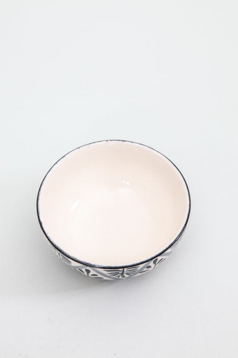 Ceramic bowl hand painted Katori 10 x 4 cm