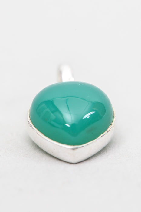 Pendentif argent chrysoprase