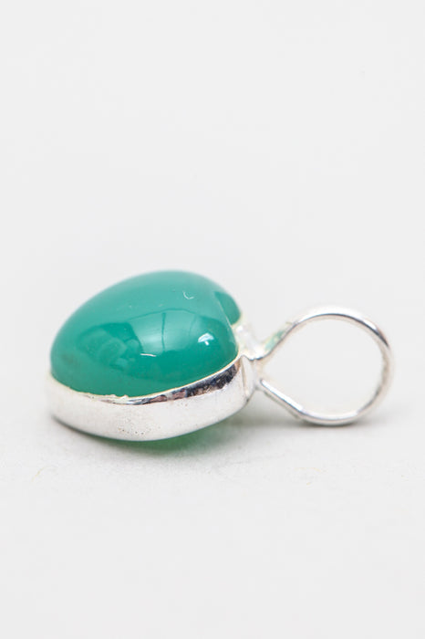 Pendentif argent chrysoprase