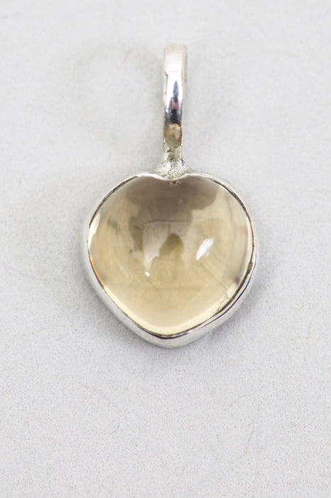 Pendentif en argent citrine