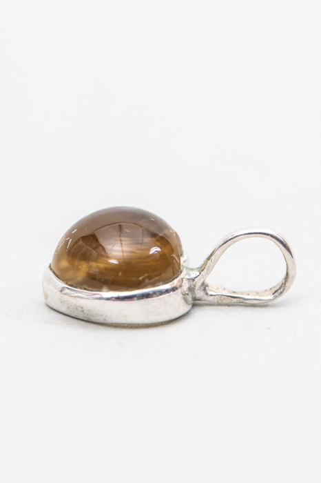 Pendentif en argent citrine