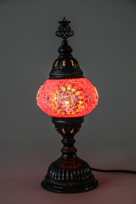 Mosaiklampe rot 13 x 13 x 30 cm