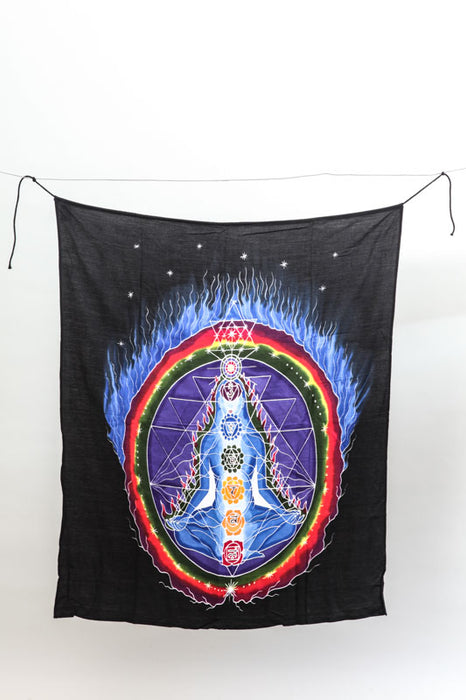 Banner Chakra Feuer 100x110cm