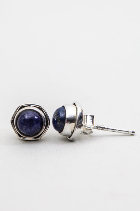 Silver earrings Lapis Lazuli