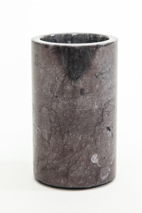 Toothbrush cup marble dark gray