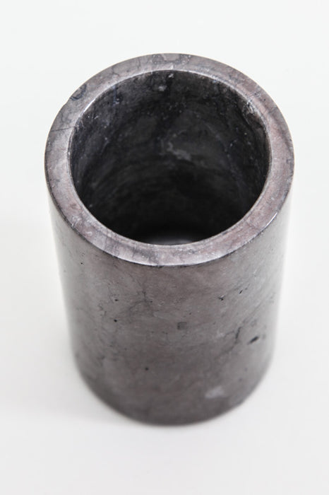 Toothbrush cup marble dark gray