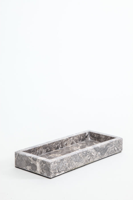 Tray marble brown 23 x 9.5 x 3 cm