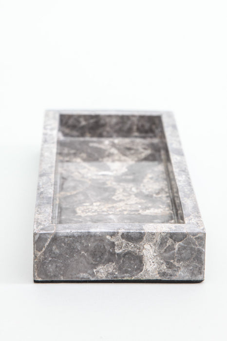 Tray marble brown 23 x 9.5 x 3 cm