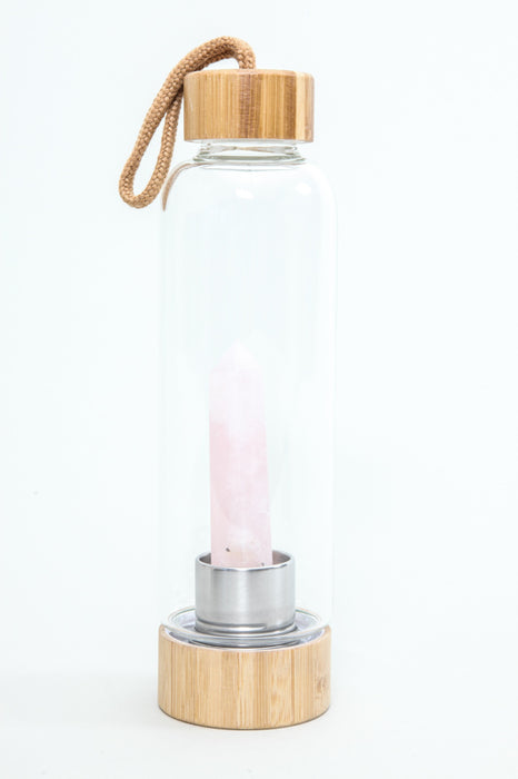 Bottle Gemstone Obelisk Rose Quartz