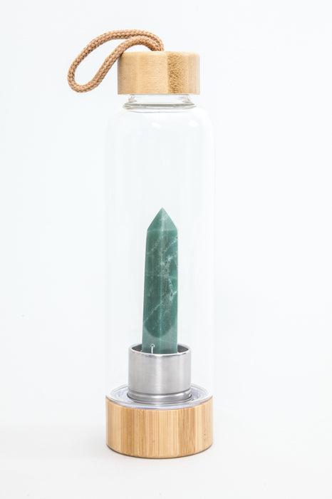 Bottle Gemstone Obelisk Green Aventurine