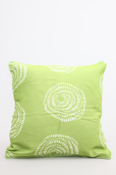 Housse de coussin 40 x 40 cm vert/blanc