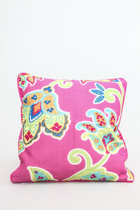 Housse de coussin 40 x 40 cm rose/multicolore