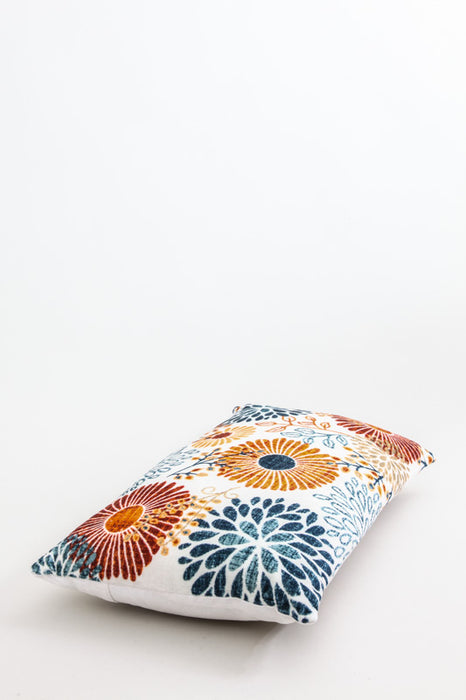 Decorative cushion cotton/velvet patterned 35 x 60 cm