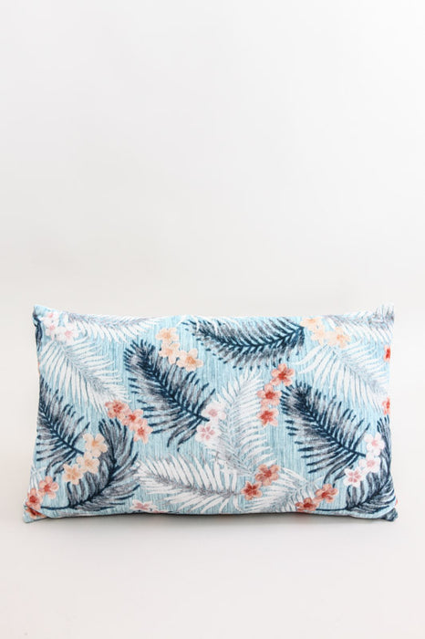 Decorative cushion cotton/velvet patterned 35 x 60 cm