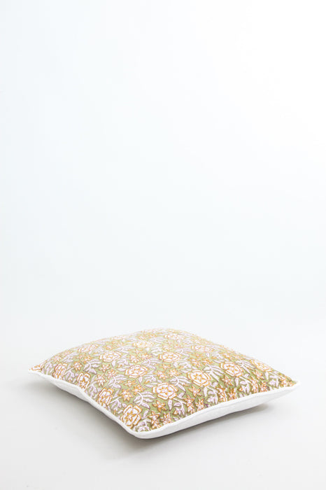 Decorative cushion cotton/velvet patterned 45 x 45 cm